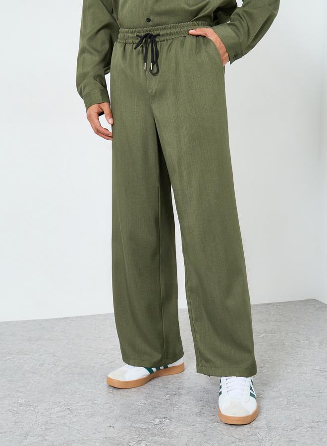 Take Two Men Green Solid Button Front Shirt and Pants Co-Ords - Image 4